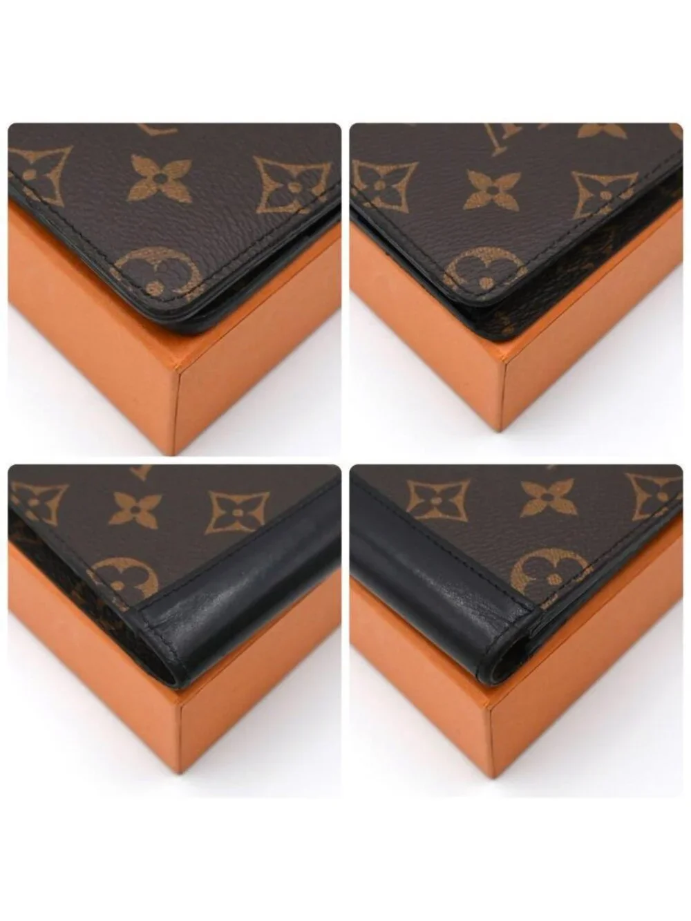 Louis Vuitton Monogram Macassar Portefeuille Multiple Bifold Wallet